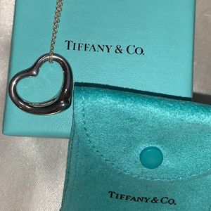 Tiffany Elsa Peretti Open Heart Necklace
